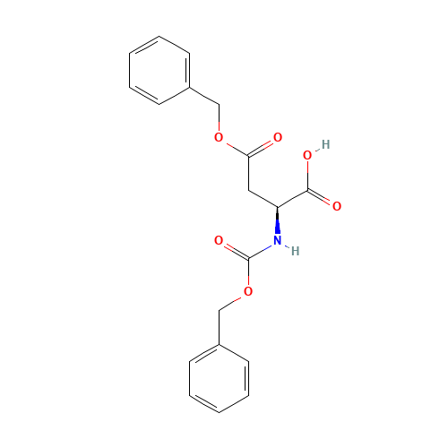 Cbz-Asp(OBzl)-OH (CAS: 3479-47-8) - Chemical Structure and Molecular Formula 