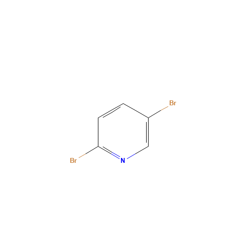 2,5-Dibromopyridine (CAS: 624-28-2) - Chemical Structure and Molecular Formula 