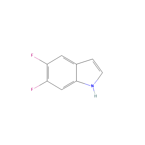 5,6-Difluoroindole (CAS: 169674-01-5) - Chemical Structure and Molecular Formula 