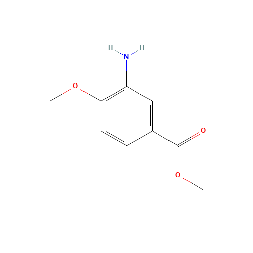 Methyl 3-amino-4-methoxybenzoate (CAS: 24812-90-6) - Chemical Structure and Molecular Formula 