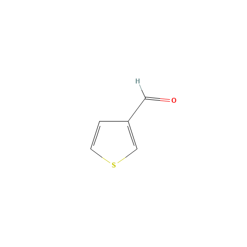3-Thiophenecarboxaldehyde (CAS: 498-62-4) - Chemical Structure and Molecular Formula 