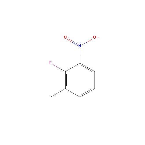 2-Fluoro-3-nitrotoluene (CAS: 437-86-5) - Chemical Structure and Molecular Formula 