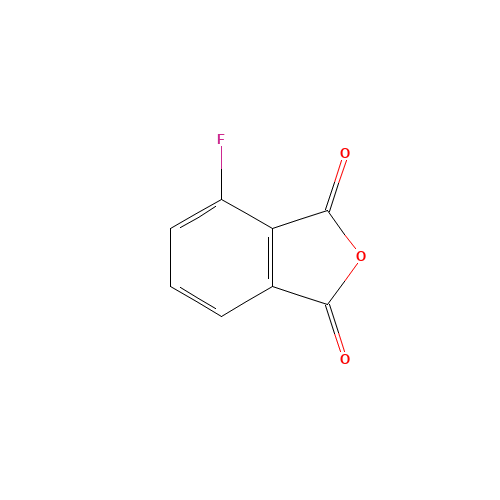 3-Fluorophthalic anhydride (CAS: 652-39-1) - Chemical Structure and Molecular Formula 