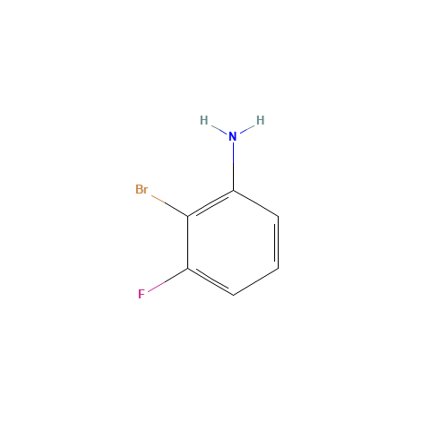 2-Bromo-3-fluoroaniline (CAS: 111721-75-6) - Chemical Structure and Molecular Formula 