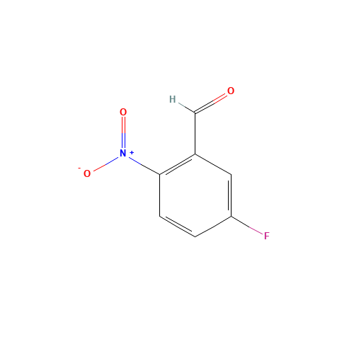 5-Fluoro-2-nitrobenzaldehyde (CAS: 395-81-3) - Chemical Structure and Molecular Formula 