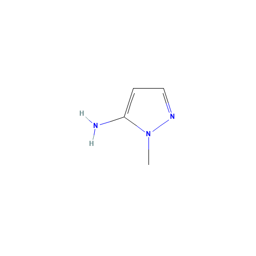 1-Methyl-5-aminopyrazole (CAS: 1192-21-8) - Chemical Structure and Molecular Formula 