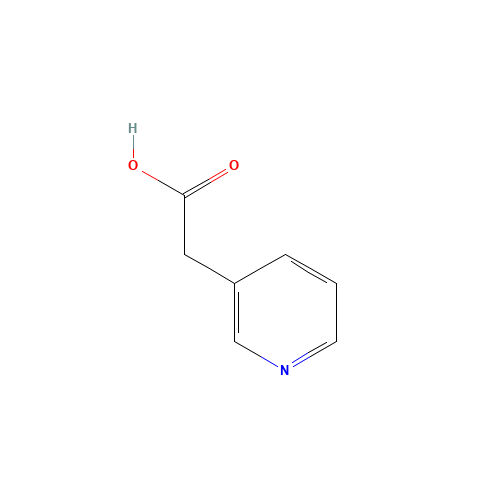 3-Pyridylacetic acid (CAS: 501-81-5) - Chemical Structure and Molecular Formula 