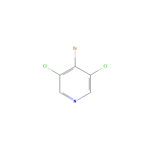 4-Bromo-3,5-dichloropyridine (CAS: 343781-45-3) - Chemical Structure and Molecular Formula 