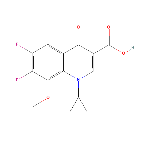 1-Cyclopropyl-6,7-difluoro-8-methoxy-4-oxo-3-quinolinecarboxylic acid (CAS: 112811-72-0) - Related Chemical Product