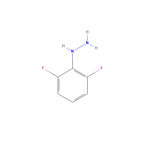 2,6-Difluorophenylhydrazine (CAS: 119452-66-3) - Chemical Structure and Molecular Formula 