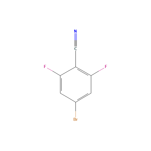 4-Bromo-2,6-difluorobenzonitrile (CAS: 123843-67-4) - Chemical Structure and Molecular Formula 