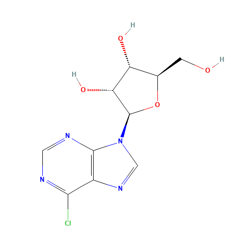 6-Chloropurine riboside (CAS: 2004-06-0) - Chemical Structure and Molecular Formula 