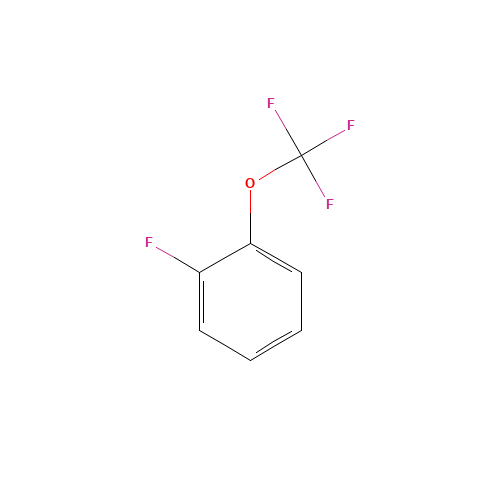 2-(Trifluoromethoxy)fluorobenzene (CAS: 2106-18-5) - Chemical Structure and Molecular Formula 