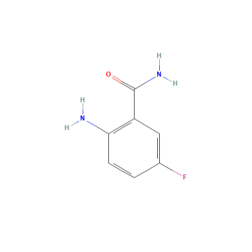 2-Amino-5-fluorobenzamide (CAS: 63069-49-8) - Chemical Structure and Molecular Formula 