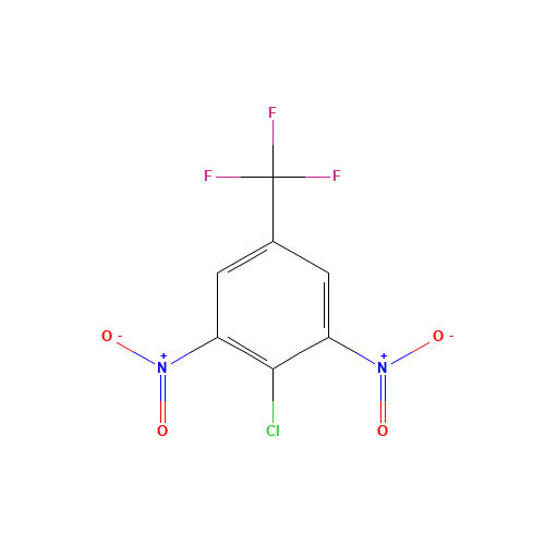 4-Chloro-3,5-dinitrobenzotrifluoride (CAS: 393-75-9) - Chemical Structure and Molecular Formula 