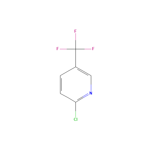 2-Chloro-5-(trifluoromethyl)pyridine (CAS: 52334-81-3) - Chemical Structure and Molecular Formula 