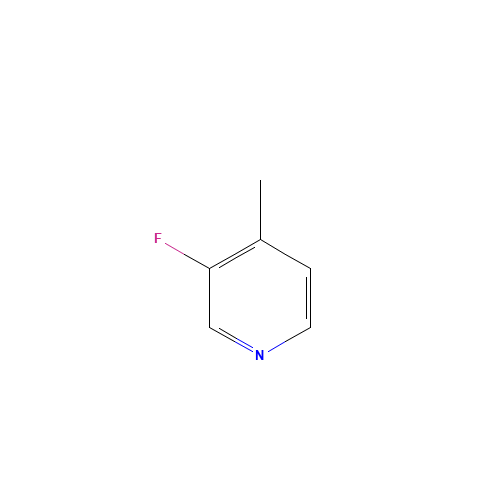 3-Fluoro-4-methylpyridine (CAS: 399-88-2) - Chemical Structure and Molecular Formula 