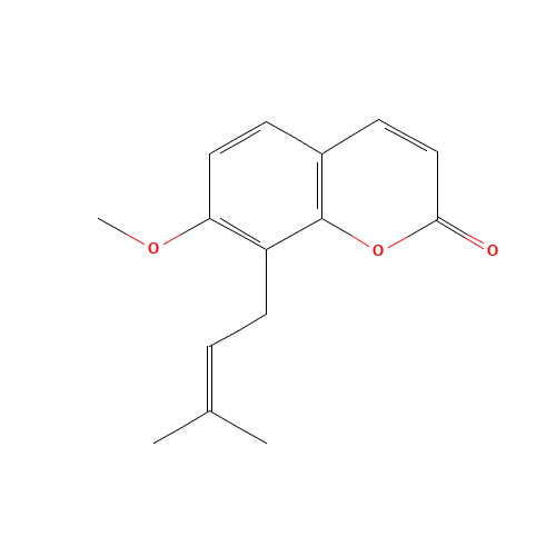 Osthole (CAS: 484-12-8) - Chemical Structure and Molecular Formula 