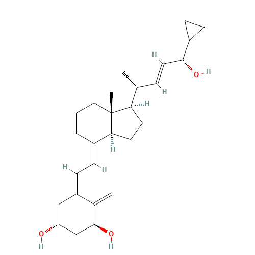 Calcipotriol (CAS: 112965-21-6) - Chemical Structure and Molecular Formula 
