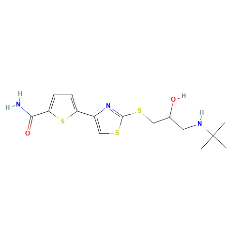 Arotinolol (CAS: 68377-92-4) - Chemical Structure and Molecular Formula 