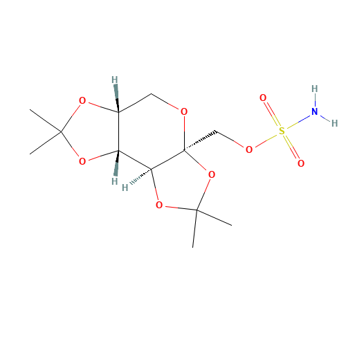 Topiramate (CAS: 97240-79-4) - Chemical Structure and Molecular Formula 