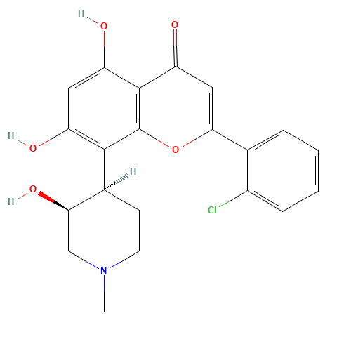 Flavopiridol (CAS: 146426-40-6) - Chemical Structure and Molecular Formula 