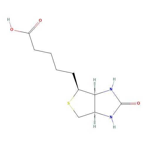 Vitamin B8 (CAS: 58-85-5) - Chemical Structure and Molecular Formula 