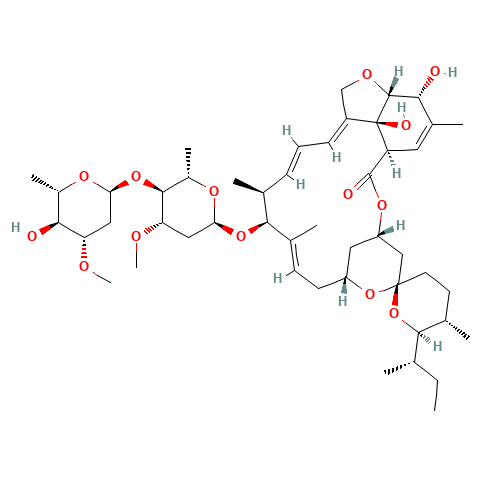 Ivermectin (CAS: 70288-86-7) - Chemical Structure and Molecular Formula 