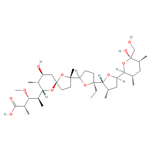 Monensin (CAS: 17090-79-8) - Chemical Structure and Molecular Formula 
