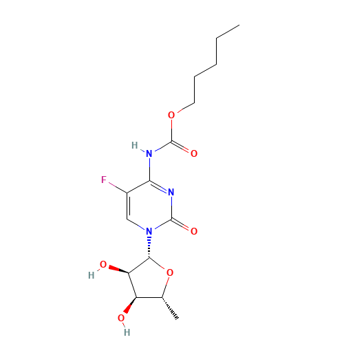 Capecitabine (CAS: 154361-50-9) - Chemical Structure and Molecular Formula 