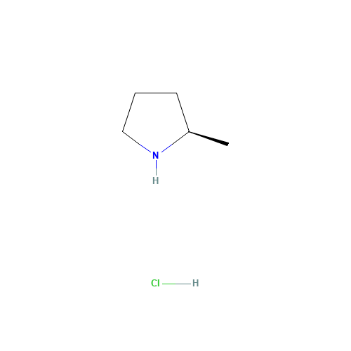 (R)-2-methylpyrrolidine hydrochloride (CAS: 135324-85-5) - Chemical Structure and Molecular Formula 