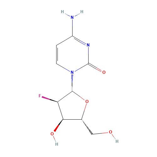 2'-Deoxy-2'-fluorocytidine (CAS: 10212-20-1) - Chemical Structure and Molecular Formula 