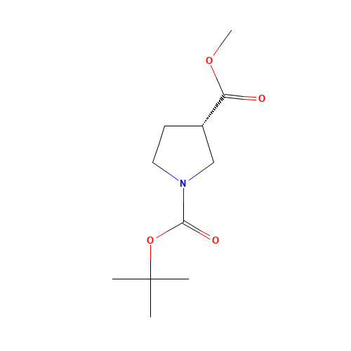 (S)-1-Boc-pyrrolidine-1,3-dicarboxylate (CAS: 313706-15-9) - Chemical Structure and Molecular Formula 