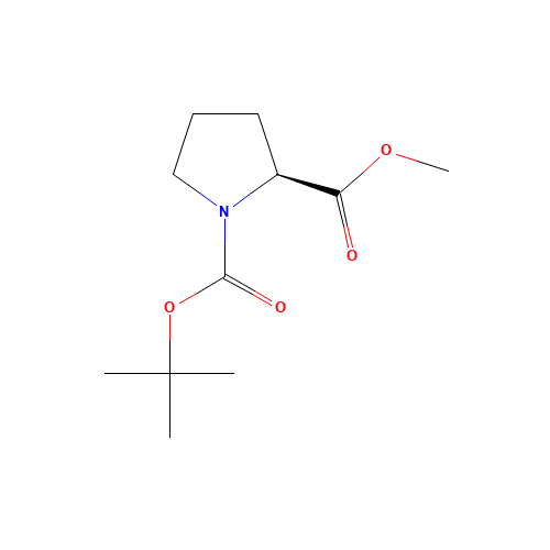 Boc-L-Pro-OMe (CAS: 59936-29-7) - Chemical Structure and Molecular Formula 