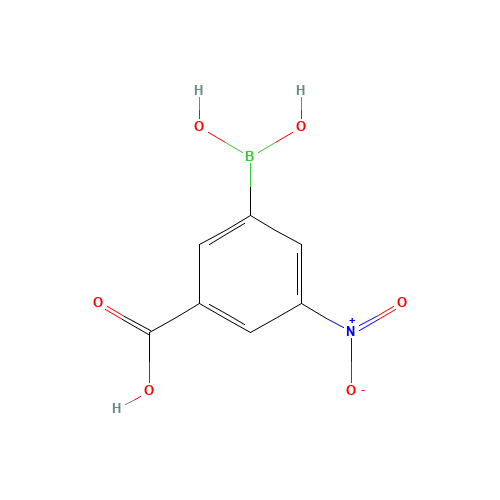 3-Carboxy-5-nitrophenylboronic acid (CAS: 101084-81-5) - Chemical Structure and Molecular Formula 