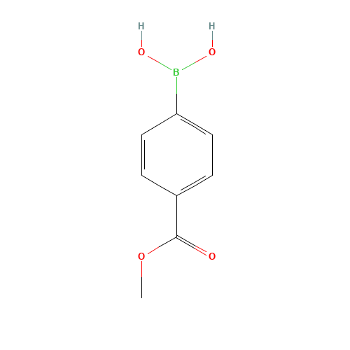 4-(methoxycarbonyl)phenylboronic acid (CAS: 99768-12-4) - Chemical Structure and Molecular Formula 