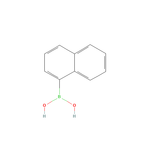 Naphthalene-1-boronic acid (CAS: 13922-41-3) - Chemical Structure and Molecular Formula 