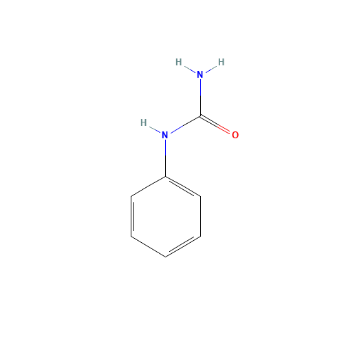 1-phenylurea (CAS: 64-10-8) - Chemical Structure and Molecular Formula 