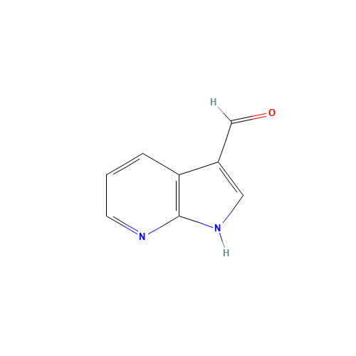 1H-pyrrolo[2,3-b]pyridine-3-carbaldehyde (CAS: 4649-09-6) - Chemical Structure and Molecular Formula 