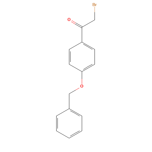4-(Benzyloxy)-phenacyl bromide (CAS: 4254-67-5) - Chemical Structure and Molecular Formula 