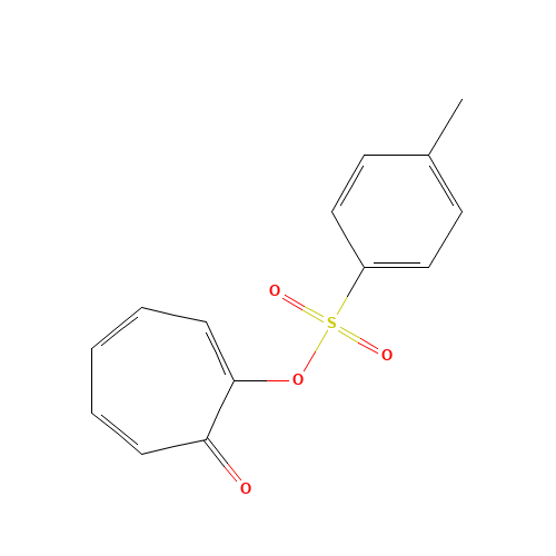2-Toluenesulfonyloxytropone (CAS: 38768-08-0) - Chemical Structure and Molecular Formula 