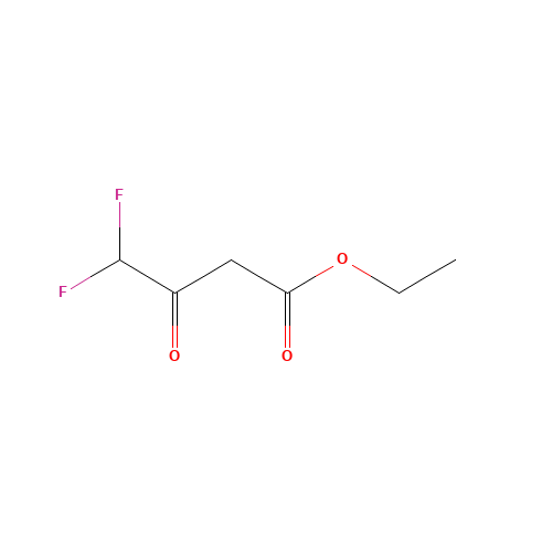 Ethyl 4,4-difluoro-3-oxobutyrate (CAS: 352-24-9) - Chemical Structure and Molecular Formula 