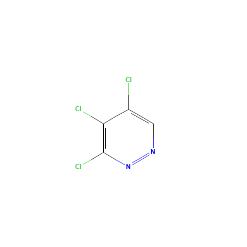 3,4,5-Trichloropyridazine (CAS: 14161-11-6) - Chemical Structure and Molecular Formula 