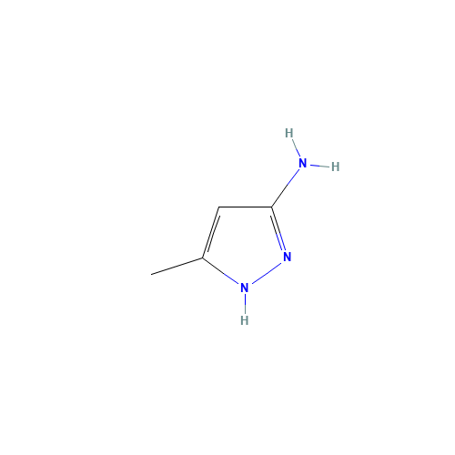 5-methyl-1H-pyrazol-3-amine (CAS: 31230-17-8) - Chemical Structure and Molecular Formula 