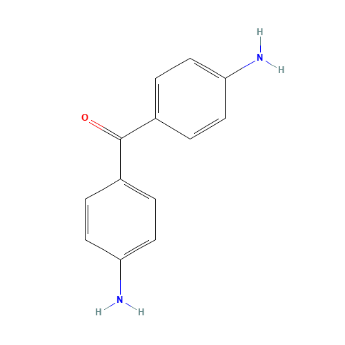 4,4'-Diaminobenzophenone (CAS: 611-98-3) - Chemical Structure and Molecular Formula 