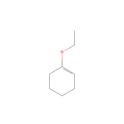 1-ETHOXYCYCLOHEXENE (CAS: 1122-84-5) - Chemical Structure and Molecular Formula 