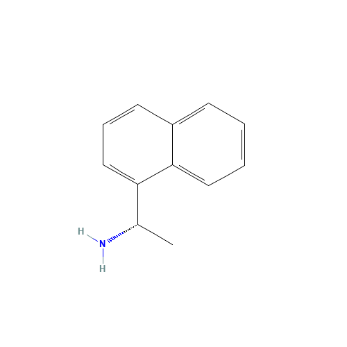 (S)-(-)-1-(1-Naphthyl)ethylamine (CAS: 10420-89-0) - Chemical Structure and Molecular Formula 