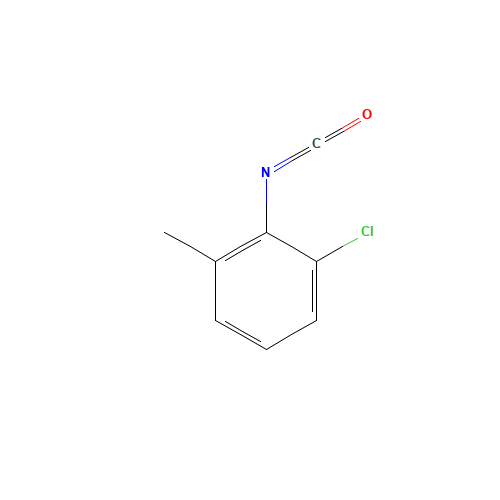 2-Chloro-6-methylphenyl isocyanate (CAS: 40398-01-4) - Chemical Structure and Molecular Formula 