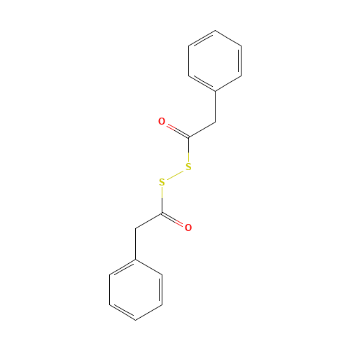 Phenylacetyl disulphide (CAS: 15088-78-5) - Chemical Structure and Molecular Formula 