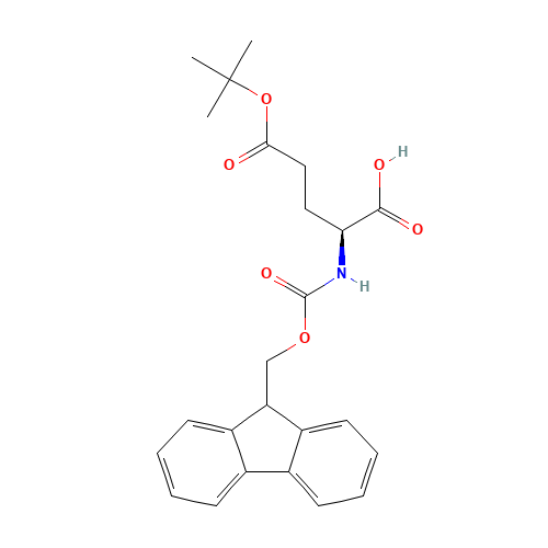 Fmoc-Glu(otbu) )-OH (CAS: 71989-18-9) - Chemical Structure and Molecular Formula 